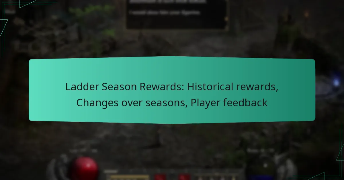 Ladder Season Rewards: Historical rewards, Changes over seasons, Player feedback