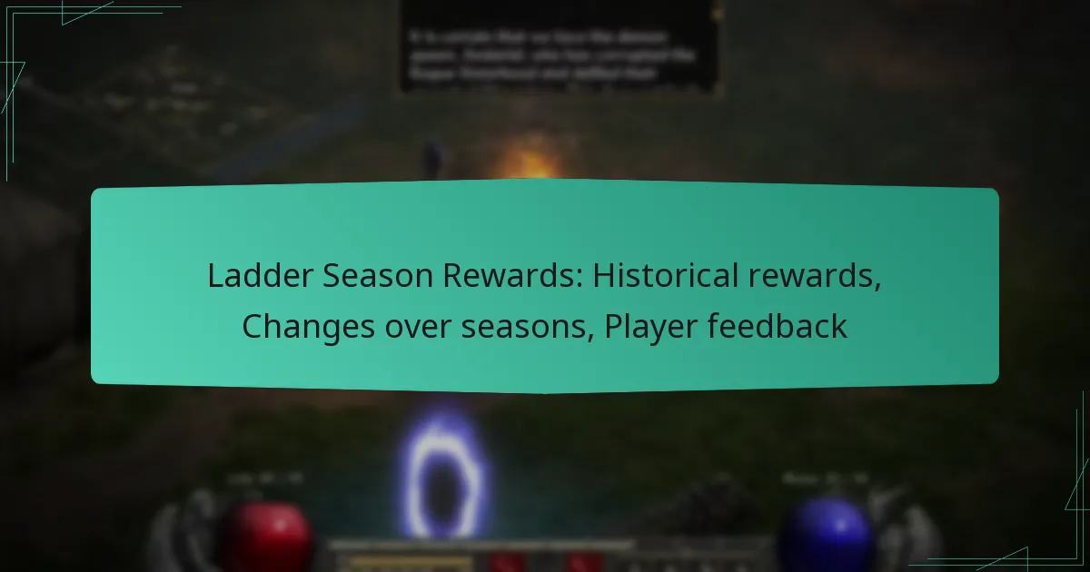 Ladder Season Rewards: Historical rewards, Changes over seasons, Player feedback