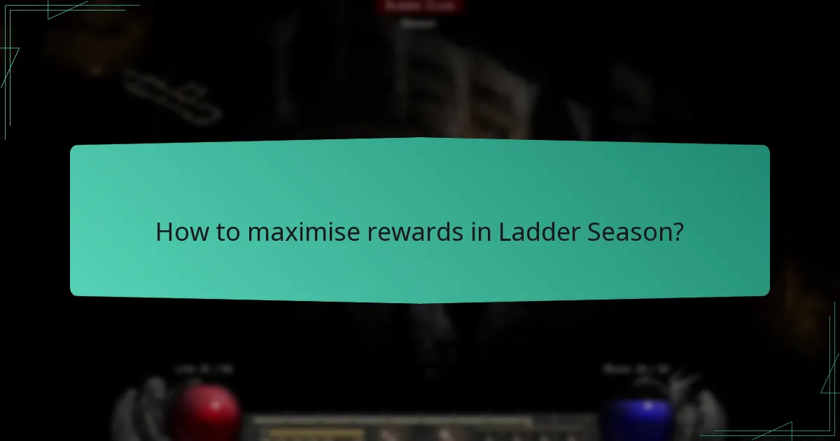 What are the different Reward tiers in Ladder Season?