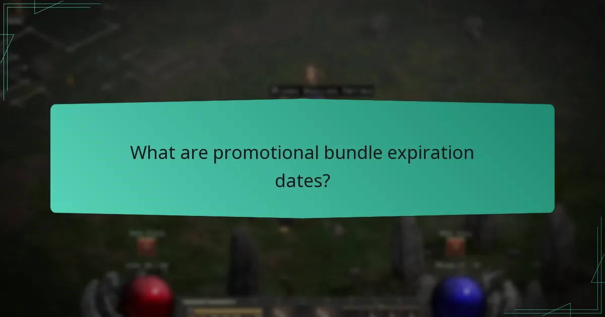 What conditions apply to promotional bundles?