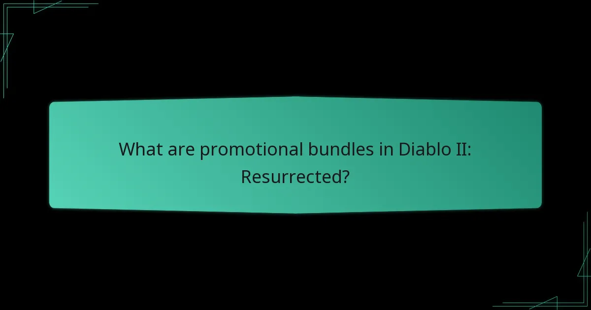 What is the value of promotional bundles?