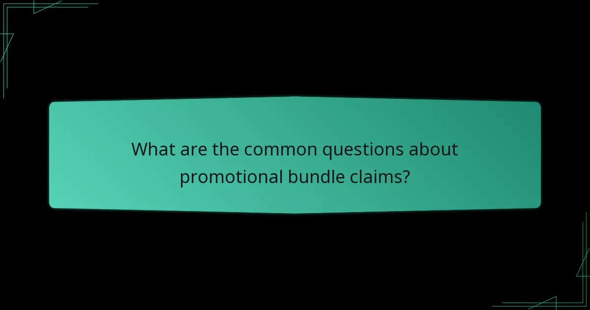 What are the deadlines for claiming promotional bundles?