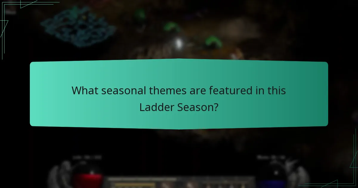 What seasonal themes are featured in this Ladder Season?